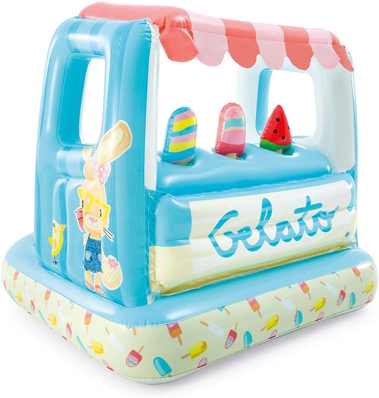 Photo 1 of Intex Ice Cream Stand Inflatable Playhouse and Pool, for Ages 2-6, Multi, Model Number: 48672EP

