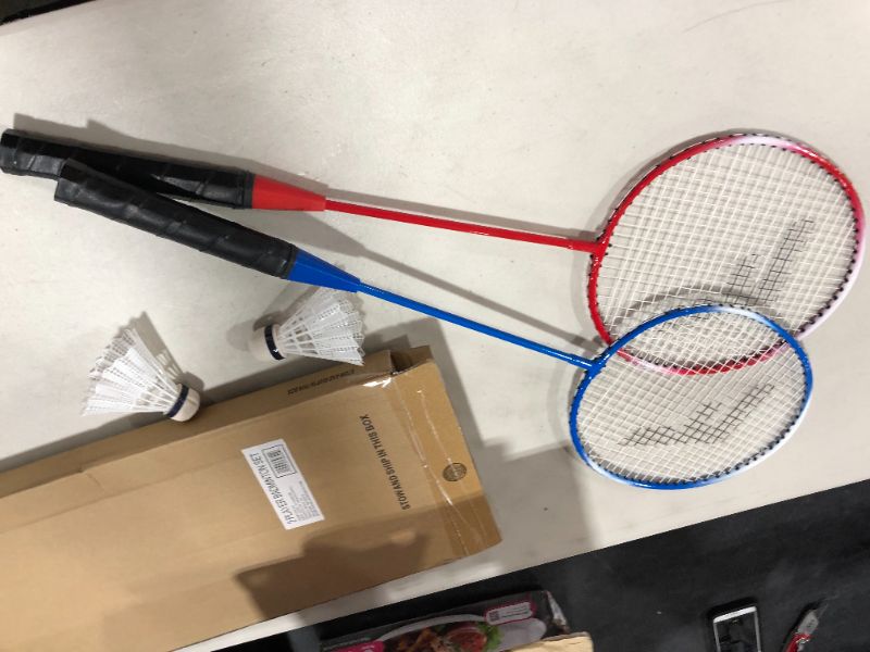 Photo 2 of Franklin Sports 2-Player Replacement Racquet Set, Red/Blue