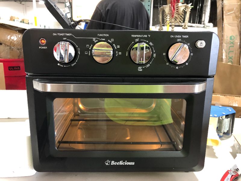 Photo 2 of Air Fryer Toaster Oven, Beelicious, 19 Quart Large Countertop Convection Oven, 7-in-1 Toaster Oven Air Fryer Combo, Bake/Broil/Toast/Reheat/Fry Oil-Free, Accessories & Cookbook Included, ETL Certified