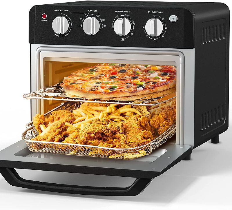 Photo 1 of Air Fryer Toaster Oven, Beelicious, 19 Quart Large Countertop Convection Oven, 7-in-1 Toaster Oven Air Fryer Combo, Bake/Broil/Toast/Reheat/Fry Oil-Free, Accessories & Cookbook Included, ETL Certified