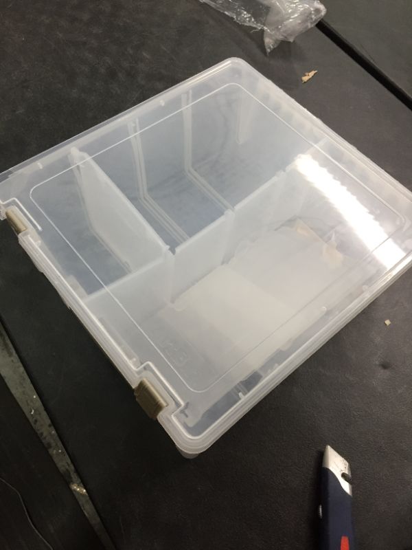 Photo 1 of 8 compartment storage chest (clear plastic) w/lid