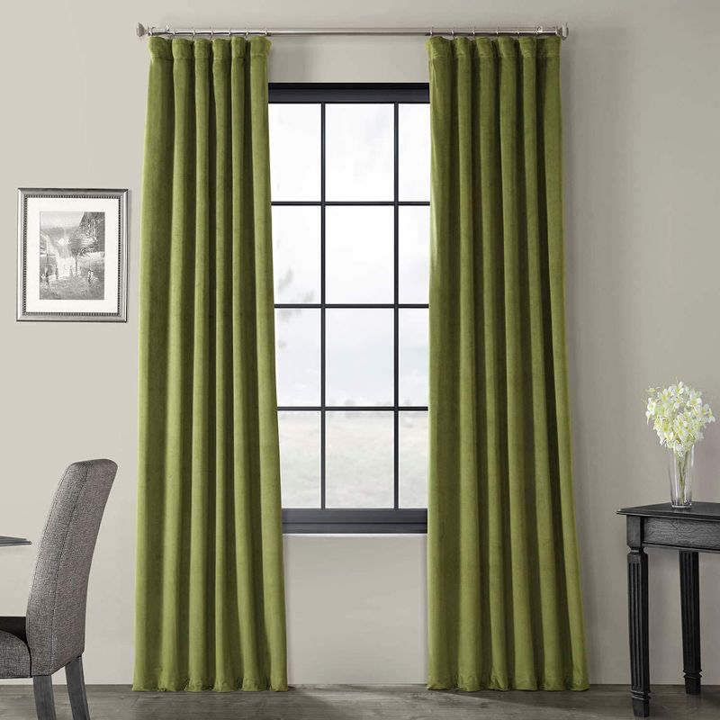 Photo 1 of EFF Blackout 1-Panel Signature Velvet Window Curtain