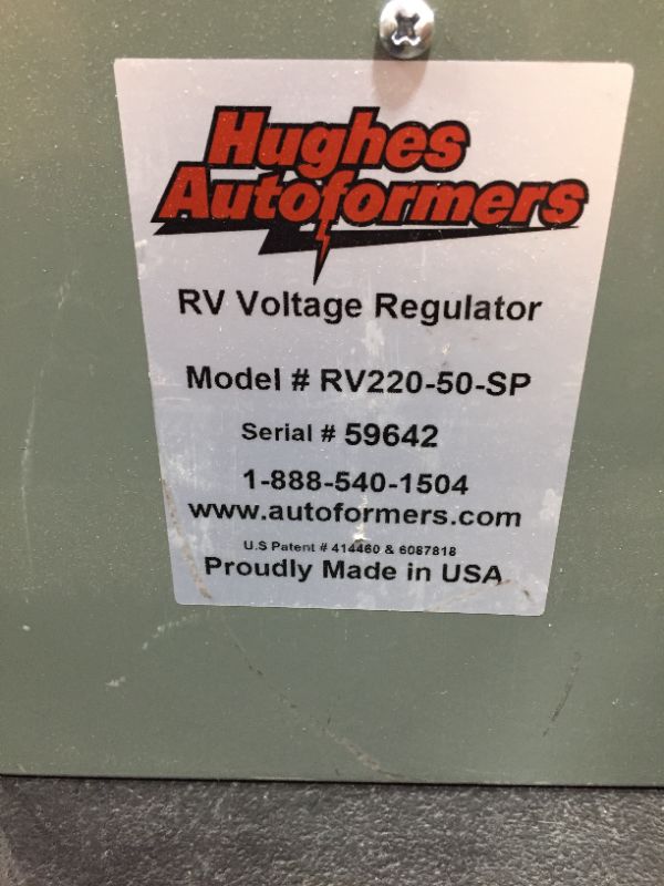 Photo 4 of hughes autoformers rv220-50sp rv220-50-sp voltage booster/surge 50 amp