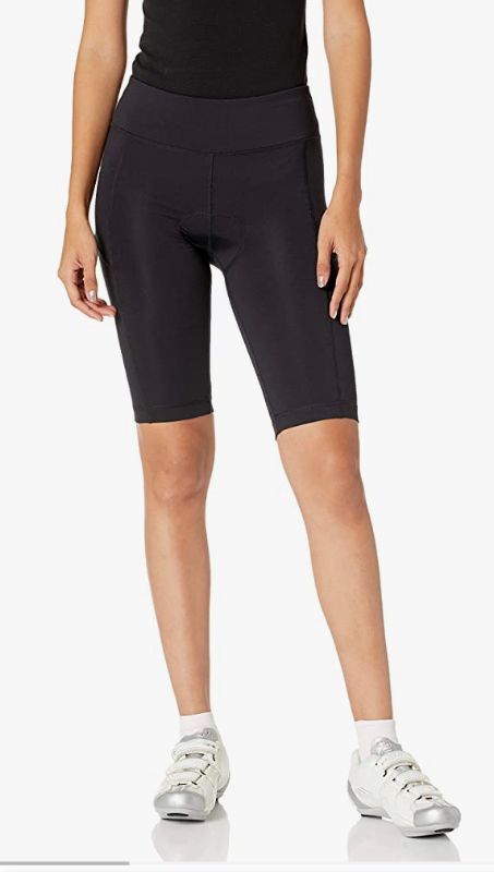 Photo 1 of Amazon Essentials Womens Longer Length Padded Cycling Short Size L