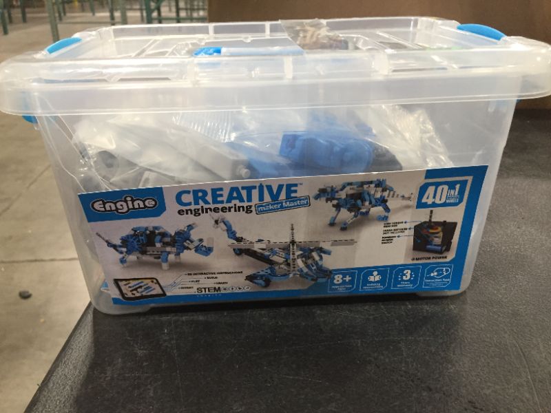 Photo 2 of Engino Toys Creative Engineering STEM Maker Master 40-Model Set