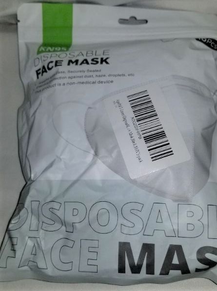 Photo 2 of ApePal 5Layer Disposable KN95 Face Masks Wide Elastic Ear Loops Safety Face MaskBlack10 PCSPack