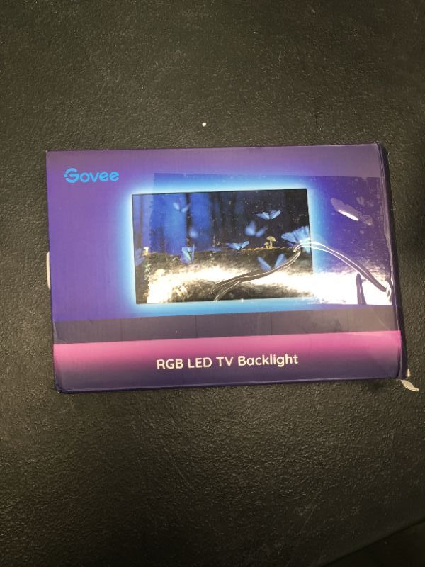 Photo 2 of Govee TV LED Lights App Control TV LED Backlights 7 Scene Modes DIY Mode 656FT Easy Installation USB LED Lights for TV for 4060 inch TVs Computer Bedroom Gaming Monitor TANGLED