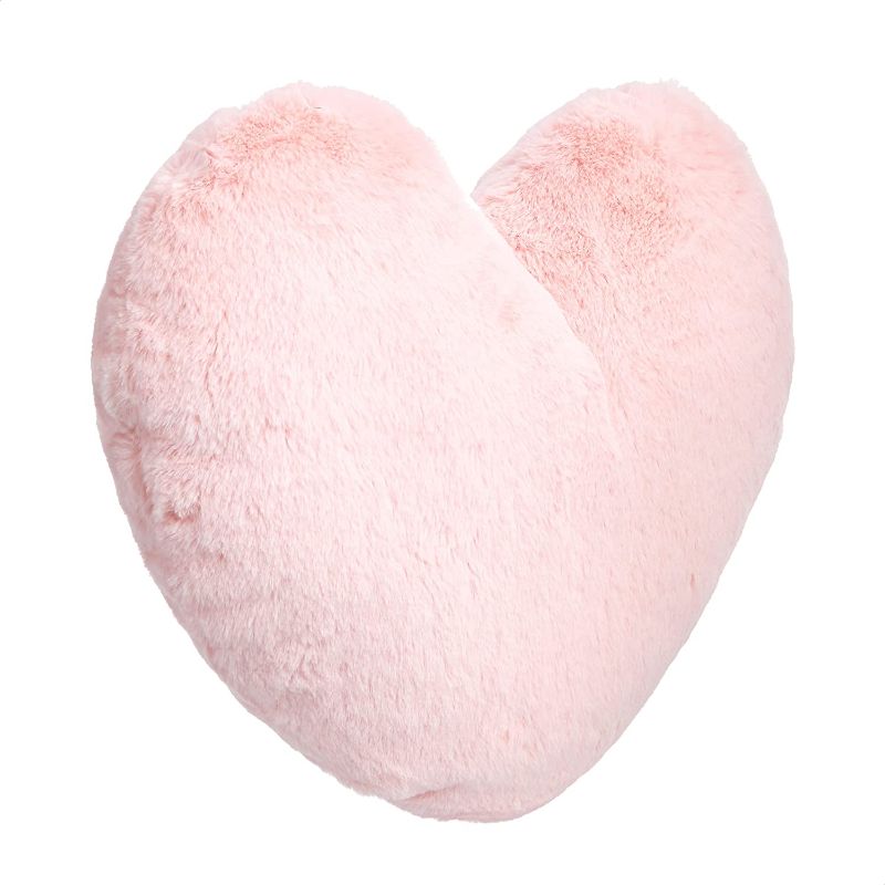 Photo 1 of Amazon Basics Kids Decorative Pillow Peony Pink Heart