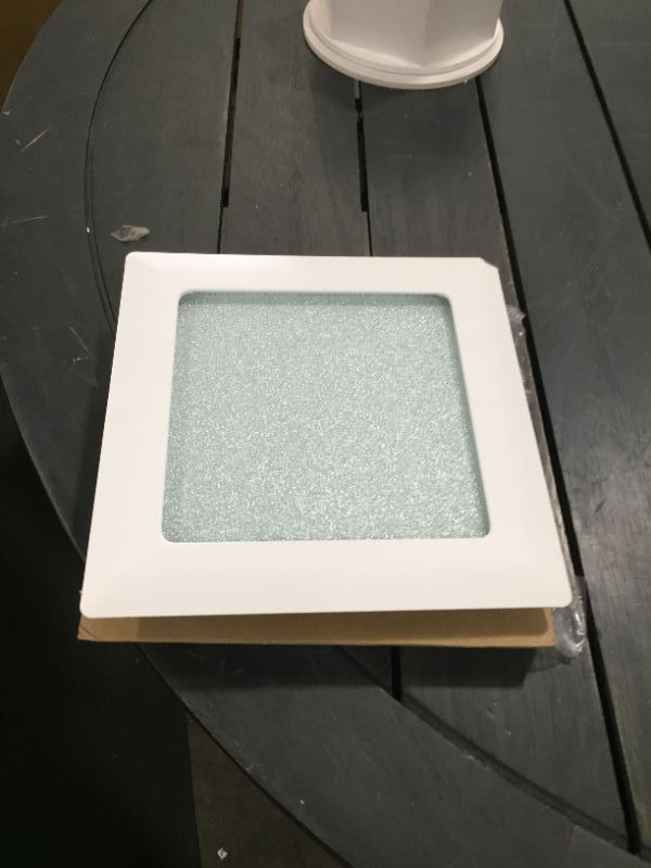 Photo 2 of 9 in White Recessed Ceiling Light Square Trim with Glass Albalite Lens