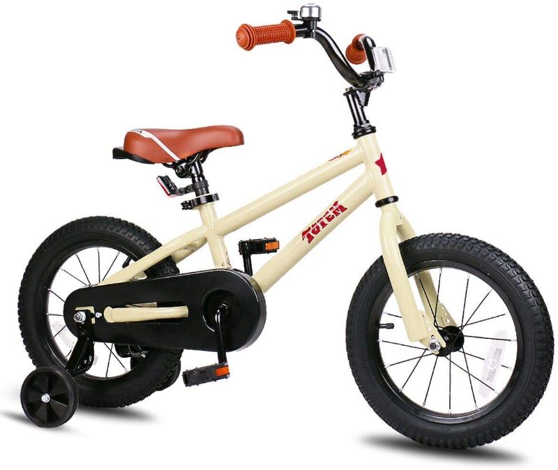 Photo 1 of JOYSTAR Totem Kids Bike for 29 Years Old Boys Girls BMX Style Bicycles 12 14 16 18 Inch with Training Wheels 18 Inch with Kickstand and Handbrake Children Bikes Blue Ivory Pink Green Silver