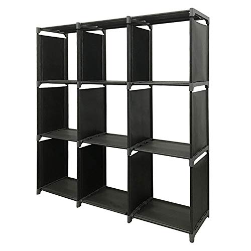 Photo 1 of SONGMICS 9 Cube DIY Storage Shelves Open Bookshelf Closet Organizer Rack Cabinet Black