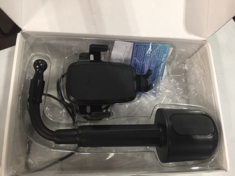 Photo 1 of AHK Wireless Car Charger Car Cup Holder AutoClamping 10W Fast Charging Phone Mount with Gooseneck Compatible for iPhone XsMax XXR88 Plus Samsung Galaxy Note 9 S9 S9 S8S8 S7S6etc