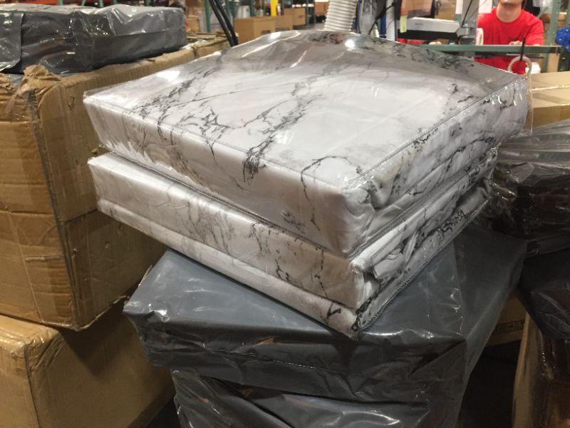 Photo 1 of 2pk Gray/ White Marble Bed Sheets and Pillow Cases
