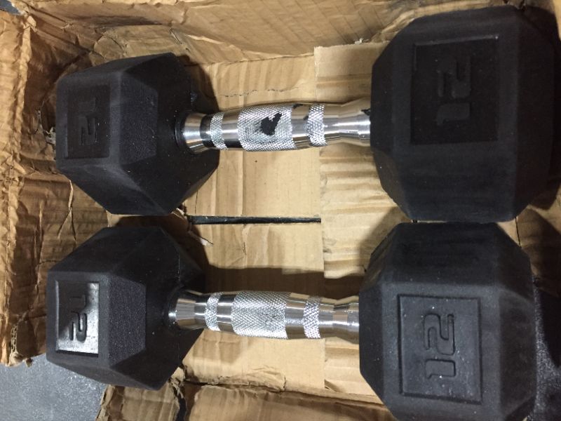 Photo 2 of CAP Barbell Coated Hex Dumbbells, Set of 2, 12lbs