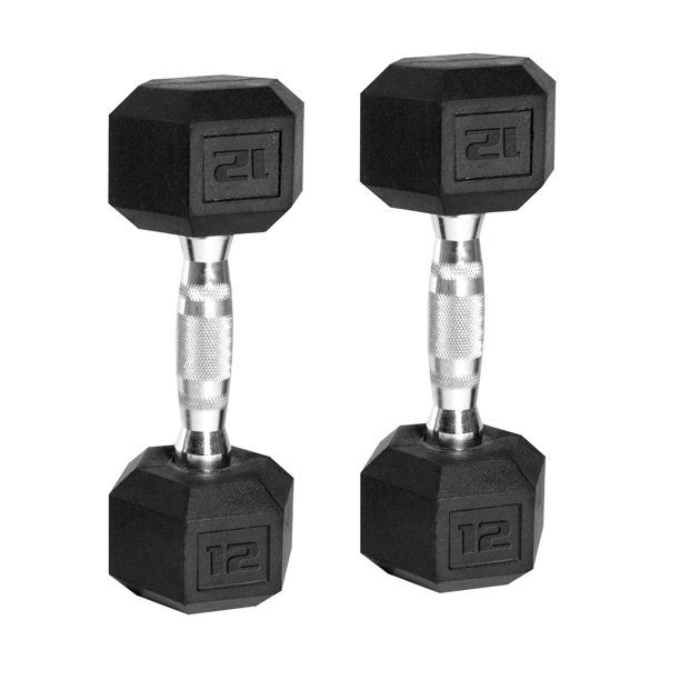 Photo 1 of CAP Barbell Coated Hex Dumbbells, Set of 2, 12lbs