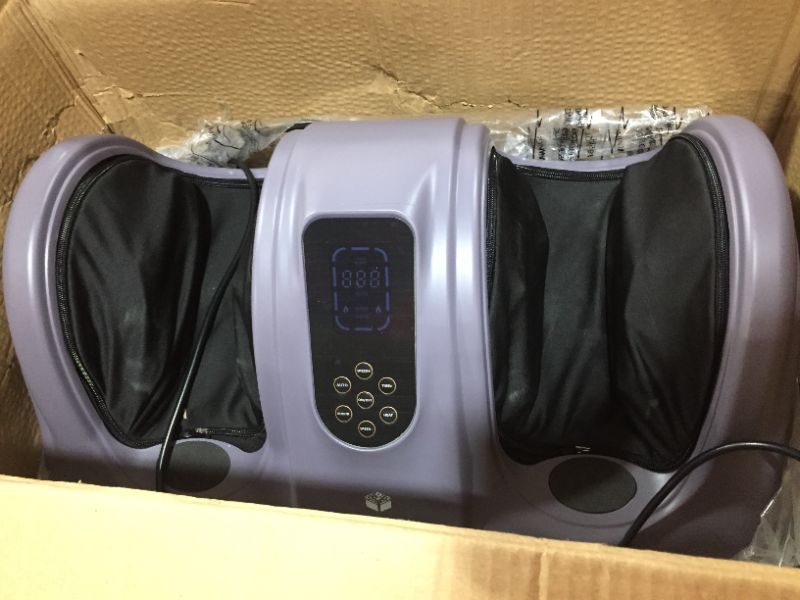 Photo 1 of Best Choice Products Therapeutic Shiatsu Foot Massager Kneading and Rolling for Foot, Ankle, Nerve Pain w/ Handle, High Intensity Rollers, Remote Control, LCD Screen, 3 Massage Modes - Burgundy