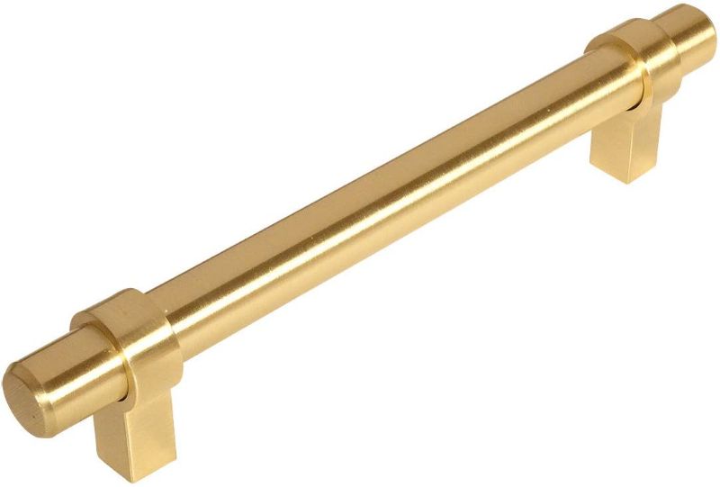 Photo 1 of 7pk Cosmas 161-128BB Brushed Brass Cabinet Bar Handle Pull - 5" Inch (128mm) Hole Centers