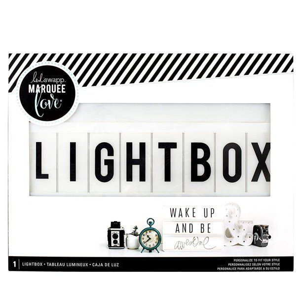 Photo 1 of Heidi Swapp Light Box by | 13 x 10-inch White Cinematic Lightbox, EXPRESS YOURSELF: Light up your home or office for birthdays, holidays and other special events.., By American Crafts