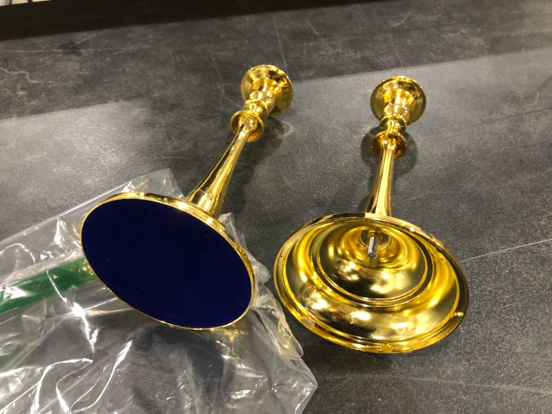 Photo 1 of 2 PACK OF GOLDEN CANDLESTICKS