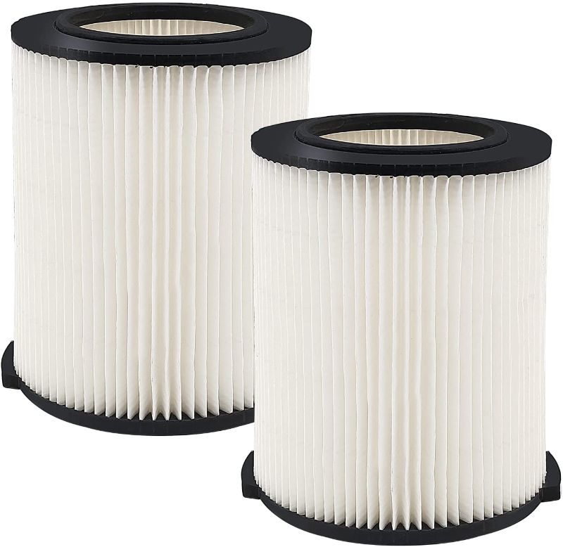 Photo 1 of 2 Pack VF4000 Replacement Filter Compatible with 5-20 Gallon Ridgid Shop Vac Wet Dry Vacuums and 6-9 Gallon Husky Vacuum Cleaners
