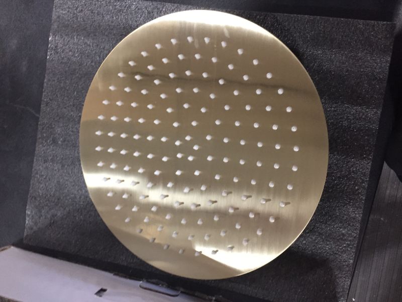 Photo 2 of 12in diameter gold colored shower head set