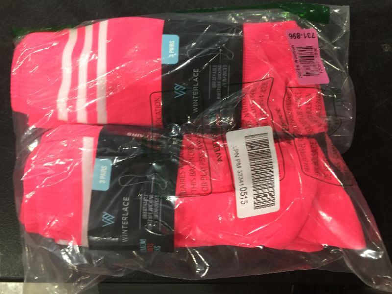 Photo 1 of 2pk winterplace 3 pairs pink long socks 6 total