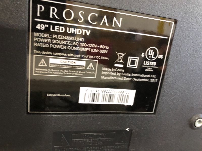 Photo 3 of Proscan 4K Ultra HDTV 49" | PLED4890-UHD | Super Slim Edge | 4 HDMI Ports

