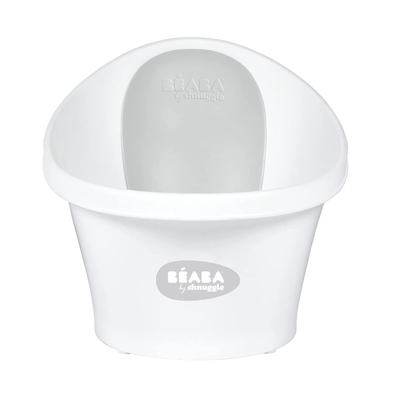 Photo 1 of BEABA by Shnuggle Baby Bath Tub with Bum Bump Support and Cozy Foam Back Rest, Includes Handy Plug, 0-12 Months (Grey)
