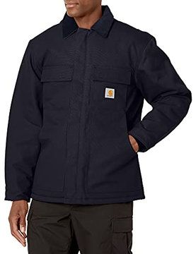 Photo 1 of Carhartt Men's Arctic Quilt Lined Duck Traditional Coat C003,Dark Navy,Large