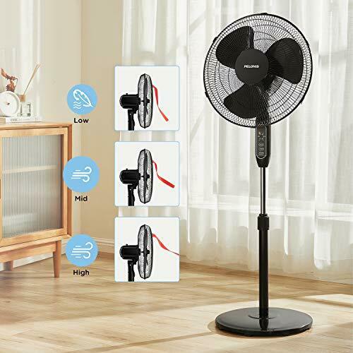 Photo 1 of 16'' Pedestal Oscillating Stand Electric Fan Remote Control Adjustable Height