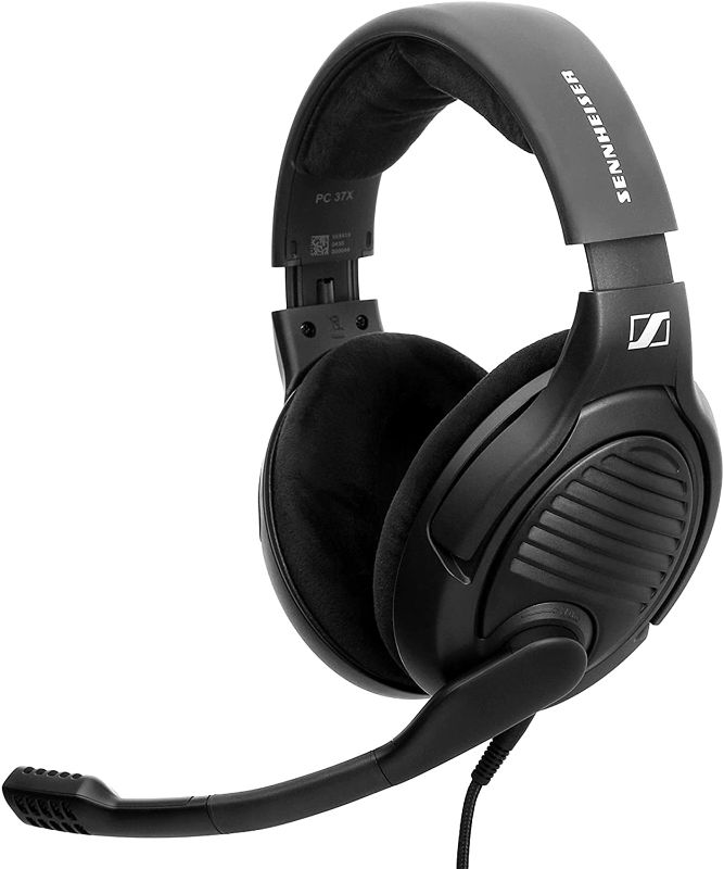 Photo 1 of Massdrop x Sennheiser PC37X Gaming Headset — Noise-Cancelling Microphone with Over-Ear Open-Back Design, 10 ft Detachable Cable, and Velour Earpads,Black
