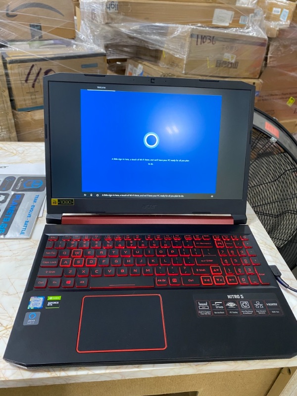 Photo 2 of Acer Nitro 5 Gaming Laptop, 9th Gen Intel Core i5-9300H, NVIDIA GeForce GTX 1650, 15.6" Full HD IPS Display, 8GB DDR4, 256GB NVMe SSD, Wi-Fi 6, Backlit Keyboard, Alexa Built-in, AN515-54-5812