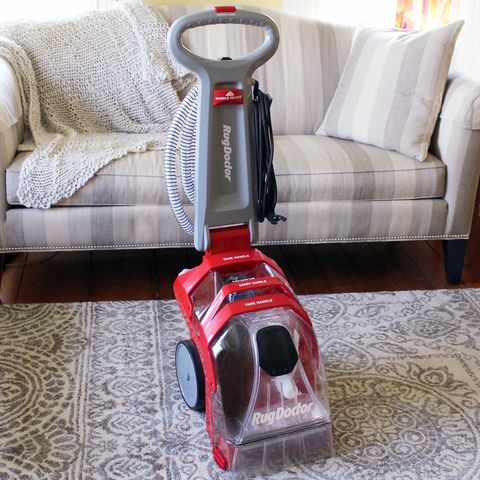 Photo 1 of Hoover - Power Scrub Elite Corded Upright Deep Cleaner - Gray/red