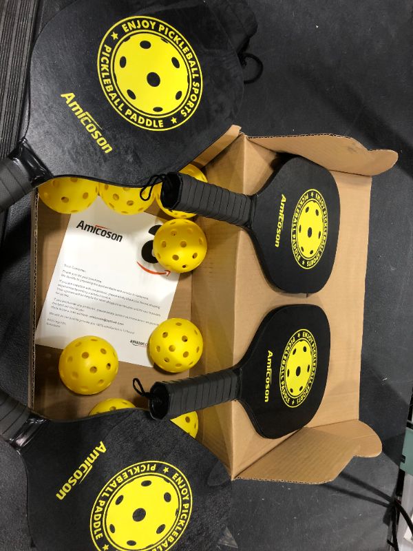 Photo 1 of Amicoson pickleball paddles set of 4