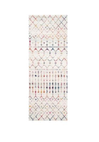 Photo 1 of Blythe Modern Moroccan Trellis Light Multi 2 ft. 6IN  x 6 ft. Runner
