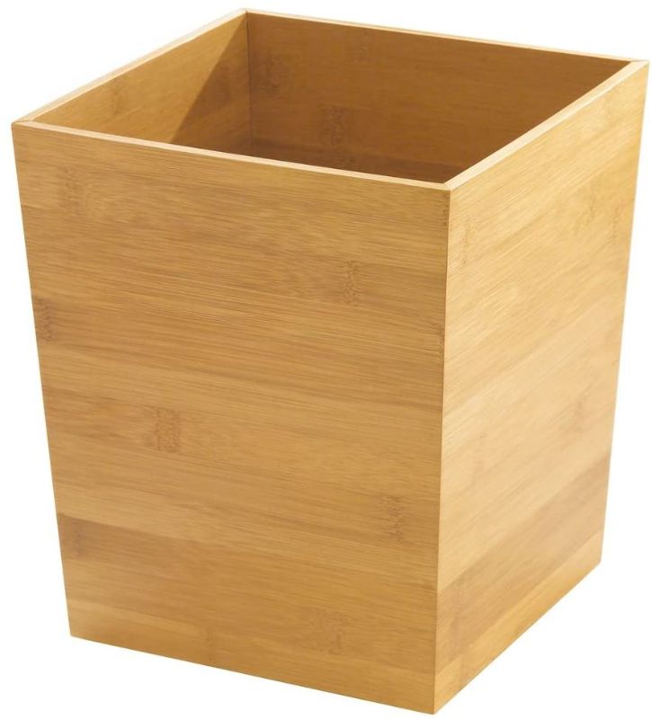 Photo 1 of InterDesign General Tires InterDesign Formbu Wastebasket Trash Can Bamboo for bathroom bedroom office