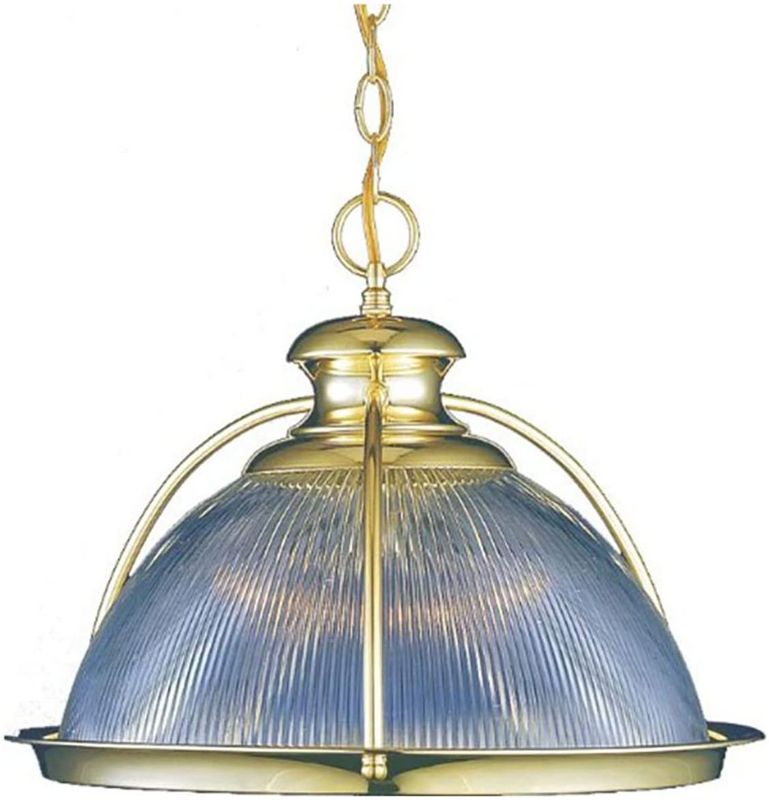 Photo 1 of Volume Lighting 1-Light Polished Brass Pendant
