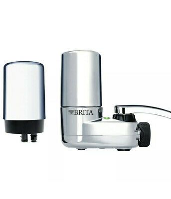 Photo 1 of Brita on Tap Faucet Mount Water Filtration System Chrome 2-Filters Value Pack