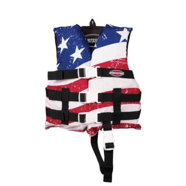 Photo 1 of Airhead Child General Boating Stars & Stripes GP PFD Life Vest 10098-02-A-US Color: Stars & Stripes, PFD Size: Child,
