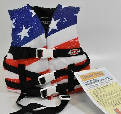 Photo 2 of Airhead Child General Boating Stars & Stripes GP PFD Life Vest 10098-02-A-US Color: Stars & Stripes, PFD Size: Child,
