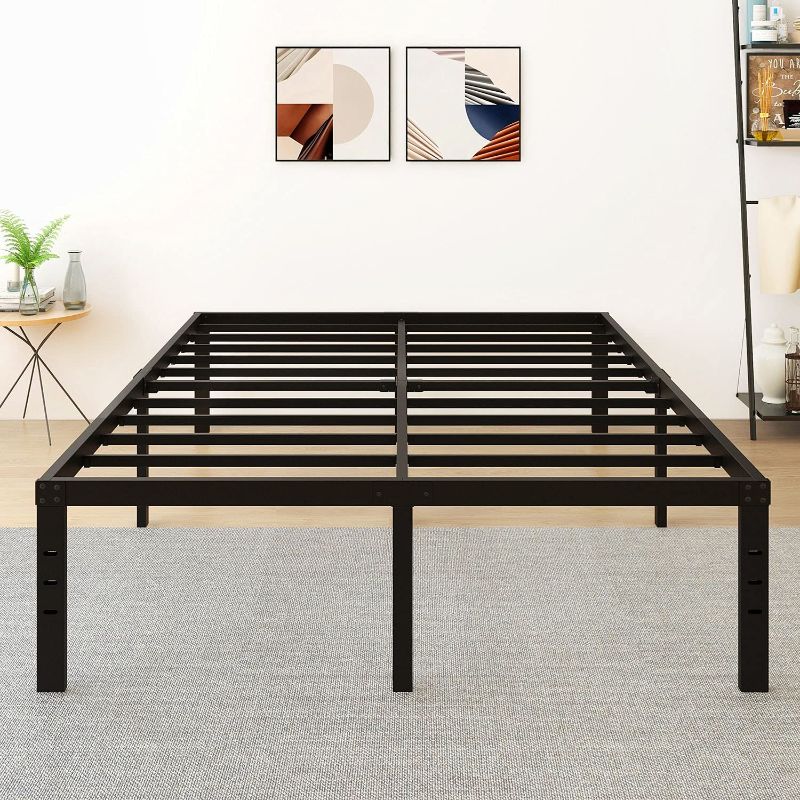 Photo 1 of 5566 LOTCAIN 18 Inch Metal Platform Bed Frame with Steel Slat Support/Mattress Foundation/No Box Spring Needed/Easy Assembly/full