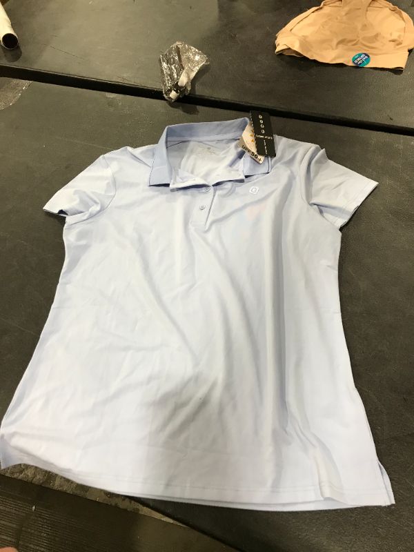 Photo 1 of CQC Women's Golf Polo Shirts Quick Dry Short Sleeve Athletic Sport Shirts Tennis Tops UPF 50+ XL