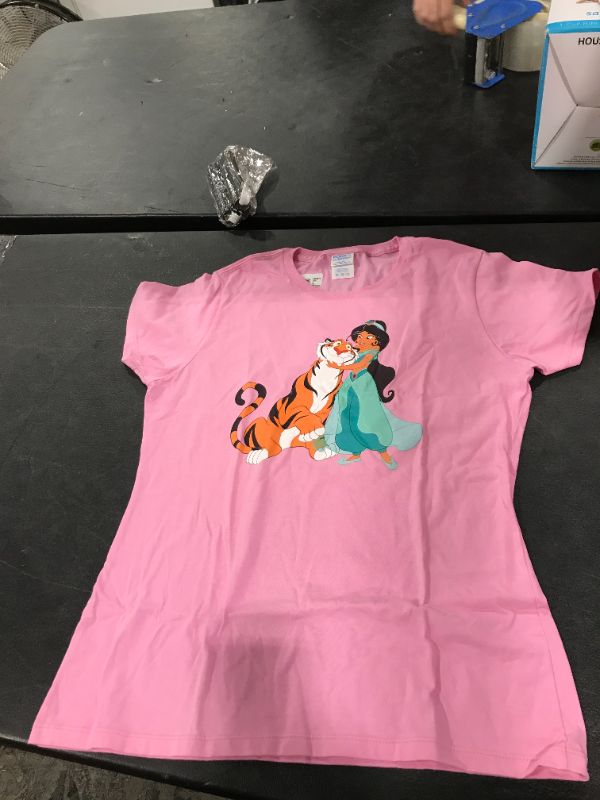 Photo 2 of Disney Aladdin Princess Jasmine and Rajah Friends T-Shirt MEDIUM