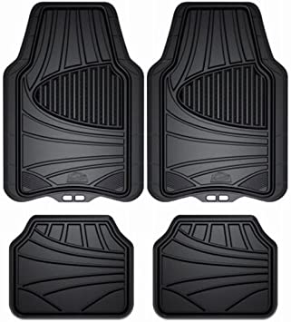 Photo 1 of Armor All 78840ZN 4-Piece Black All Season Rubber Floor Mat