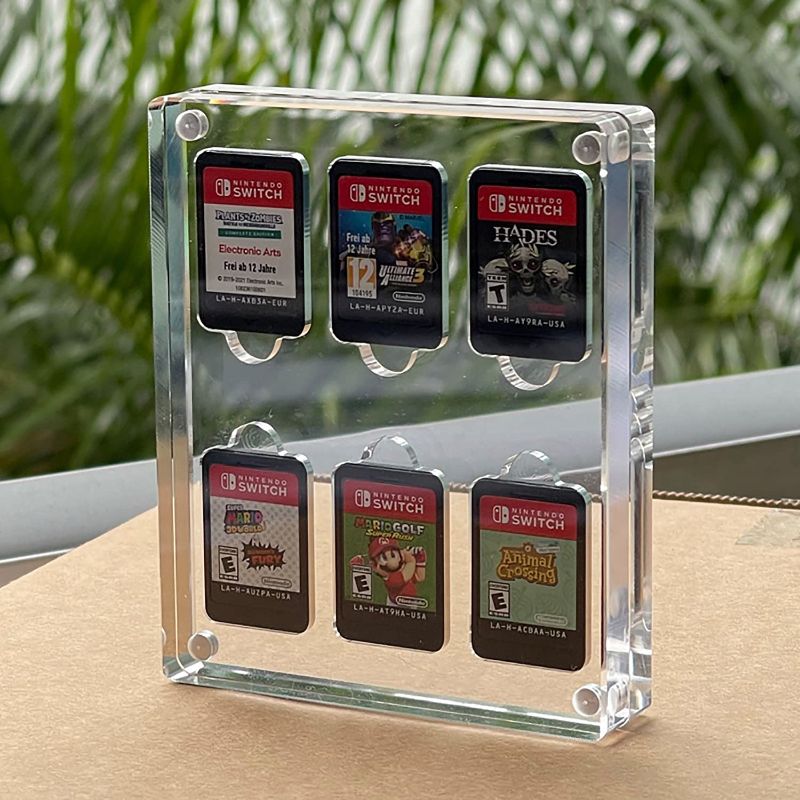 Photo 1 of Game Card Case for Nintendo Switch , Acrylic 6 Slots Switch Card Case Switch Card Storage Switch Card Holder Display
CASE ONLY!!