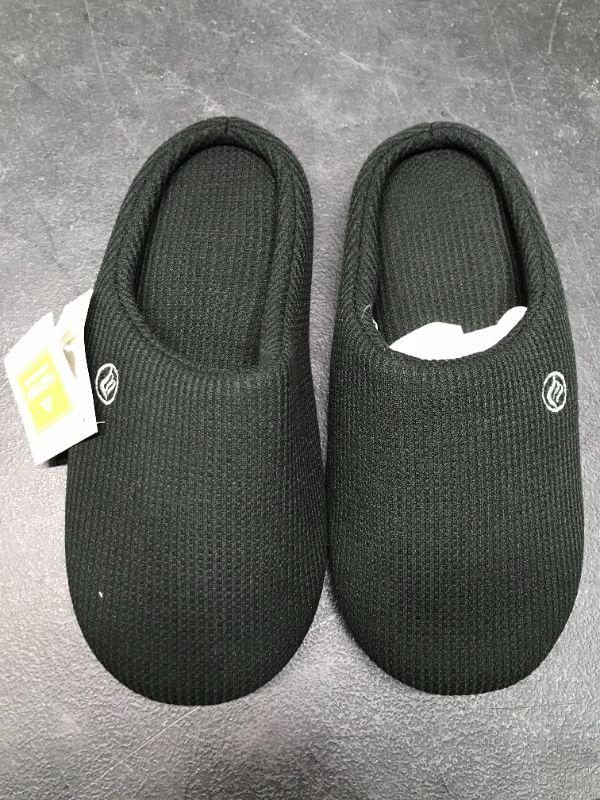 Photo 1 of women's black slippers large 9-10