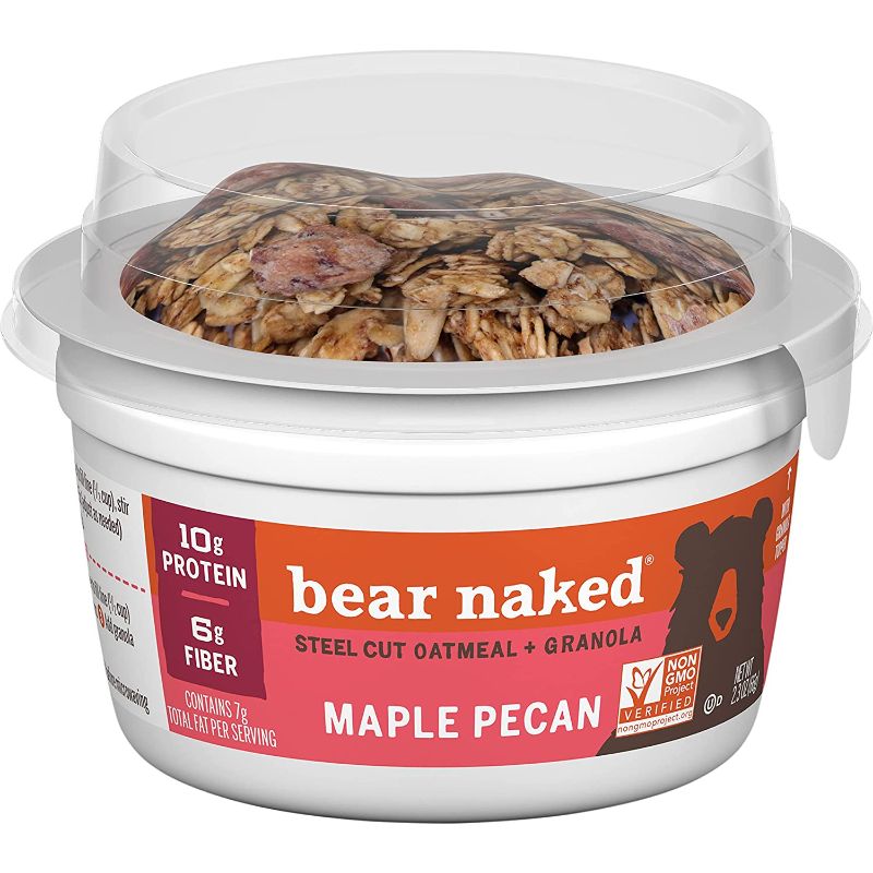 Photo 1 of Bear Naked Granola and Steel Cut Oatmeal, Whole Grain Breakfast, Fiber Snacks, Maple Pecan, 13.8oz Case (6 Cups)
BB NOV 13 2021 