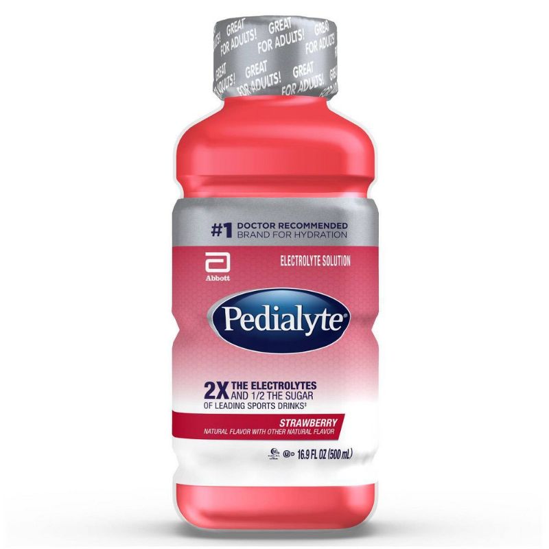 Photo 1 of 12 PACK Pedialyte Electrolyte Solution - Strawberry - 16.9 Fl 
BB 02 2022