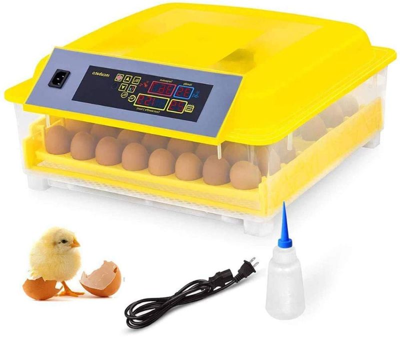 Photo 1 of Egg Incubator 48 Eggs Fully Automatic Digital Poultry Hatcher Machine Breeder with Temperature Control and Auto Turning for Hatching Chicken