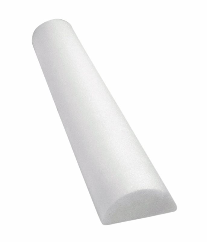Photo 1 of Cando - 30-2340 CanDo Full-Skin PE Foam Roller For Muscle Restoration, Massage Therapy, Sport Recovery, And Physical Therapy. White, 6" x 36", Half-Round